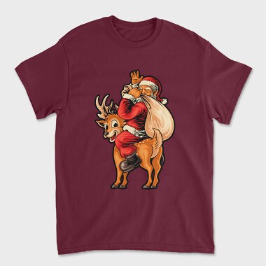 Santa Reindeer Hug, Tricou Barbati (Unisex)