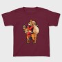 Santa Reindeer Hug, Tricou Copii