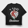 Santa Skate Snow, Tricou Oversize Barbati (Unisex)