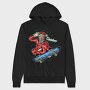 Santa Skateboarding, Hanorac Oversize Barbati (Unisex)