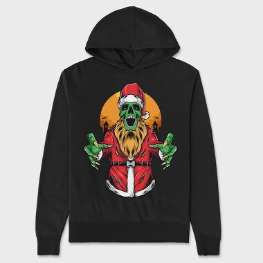 Santa Skull Horror, Hanorac Oversize Barbati (Unisex)