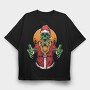 Santa Skull Horror, Tricou Oversize Barbati (Unisex)