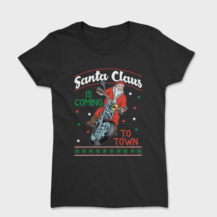 Santas Motorcycle Ride, Tricou Femei