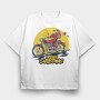 Santas Ride, Tricou Oversize Barbati (Unisex)
