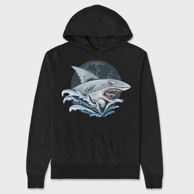 Shark Attack Splash 1, Hanorac Oversize Barbati (Unisex)