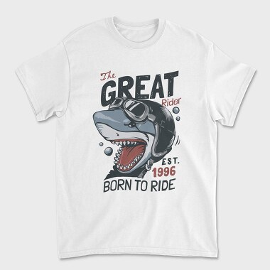 Shark Rider Born, Tricou Barbati (Unisex)