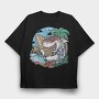Shark Surf Chill, Tricou Oversize Barbati (Unisex)