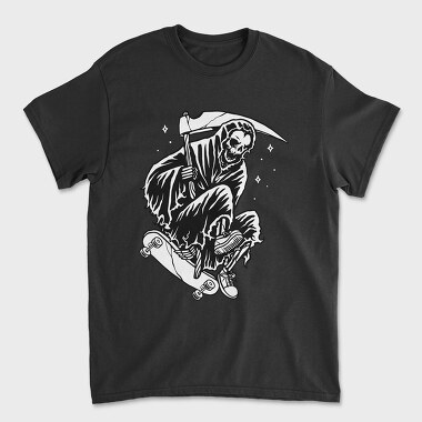 Skateboard Grim Reaper 1, Tricou Barbati (Unisex)