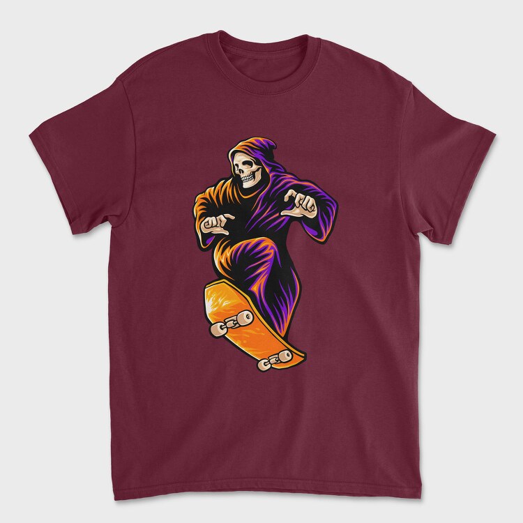 Skateboard Grim Reaper, Tricou Barbati (Unisex)