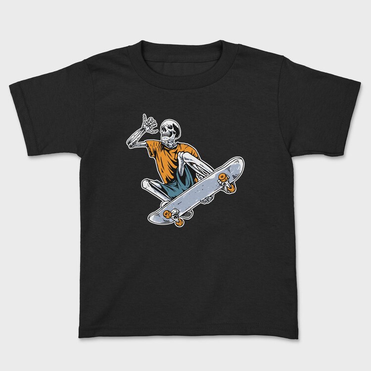 Skateboard Skeleton, Tricou Copii
