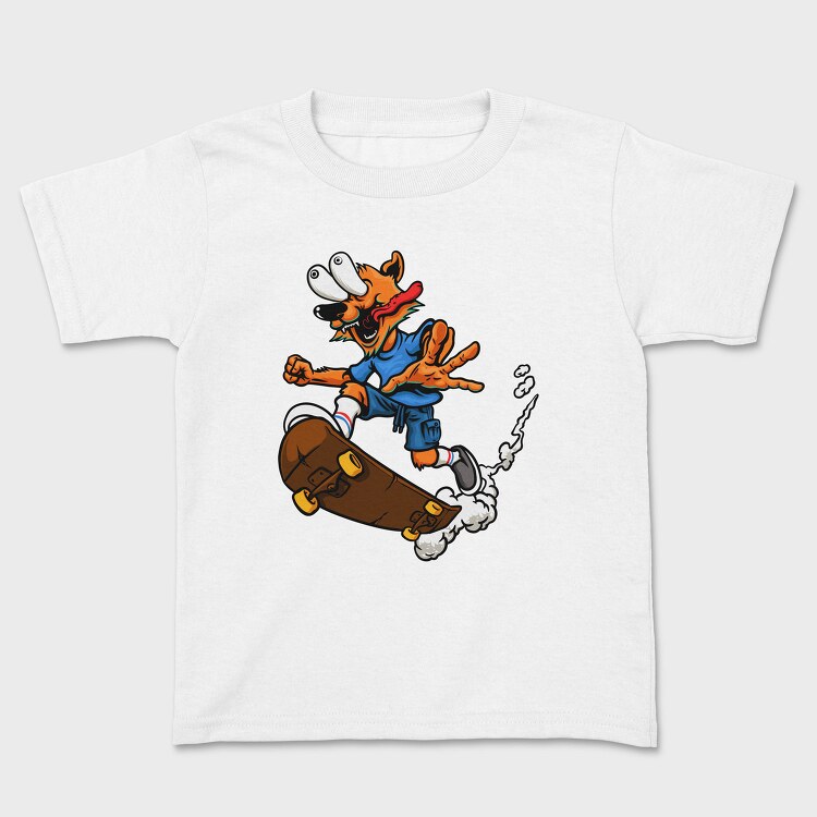Skateboarding Fox, Tricou Copii
