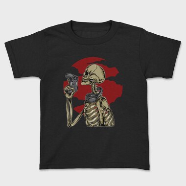Skeleton Gamer, Tricou Copii
