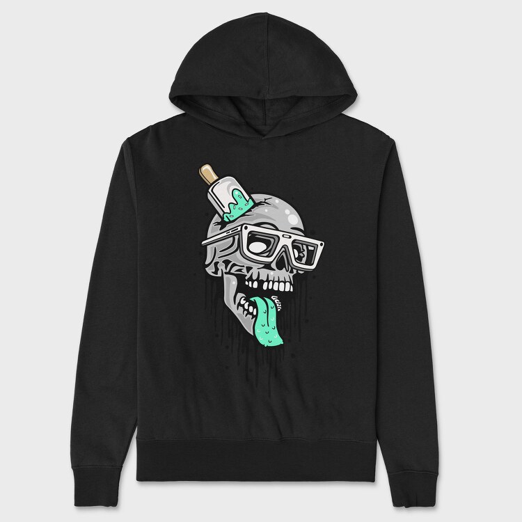 Skull Glasses Pickle, Hanorac Oversize Barbati (Unisex)