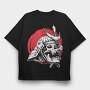 Skull Samurai, Tricou Oversize Barbati (Unisex)