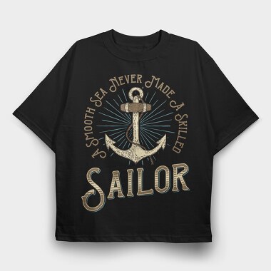 Smooth Sea Sailor, Tricou Oversize Barbati (Unisex)
