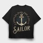 Smooth Sea Sailor, Tricou Oversize Barbati (Unisex)