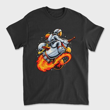 Space Rocket Rider 1, Tricou Barbati (Unisex)