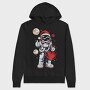 Space Santa Explorer, Hanorac Oversize Barbati (Unisex)