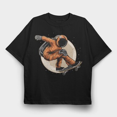 Space Skater 1, Tricou Oversize Barbati (Unisex)