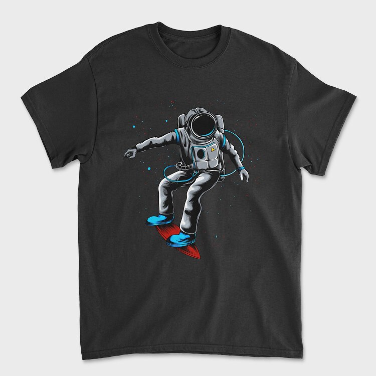 Space Surfer, Tricou Barbati (Unisex)