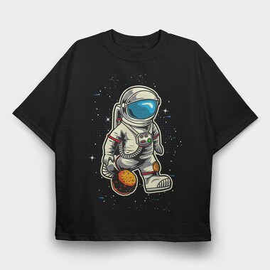 Spacewalker Moonwalk, Tricou Oversize Barbati (Unisex)