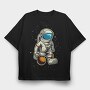 Spacewalker Moonwalk, Tricou Oversize Barbati (Unisex)