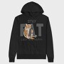 Stay Cat Lazy Fat Happy, Hanorac Oversize Barbati (Unisex)