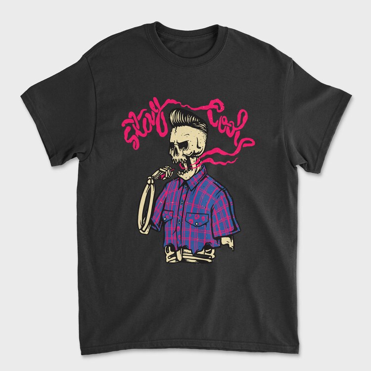 Stay Cool Skull, Tricou Barbati (Unisex)