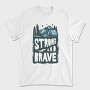 Strong And Brave Camp Vibes, Tricou Barbati (Unisex)