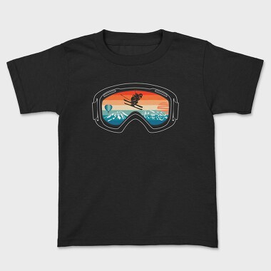 Sunset Ski Goggles, Tricou Copii