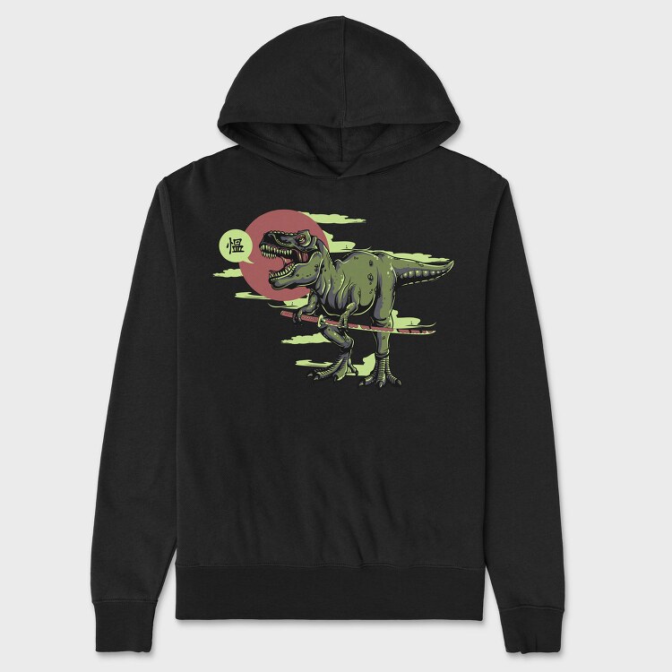 T Rex Samurai, Hanorac Oversize Barbati (Unisex)