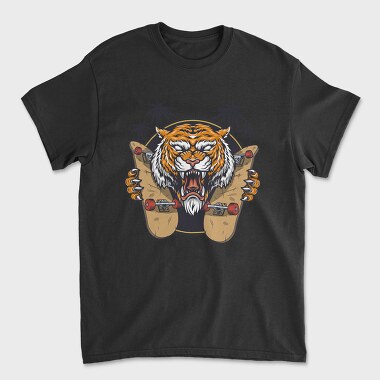 Tiger Skate Palm, Tricou Barbati (Unisex)