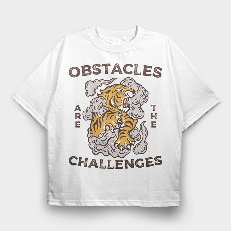 Tiger Smoke Challenges, Tricou Oversize Barbati (Unisex)