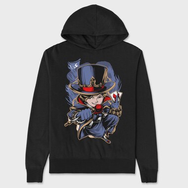 Top Hat Joker, Hanorac Oversize Barbati (Unisex)