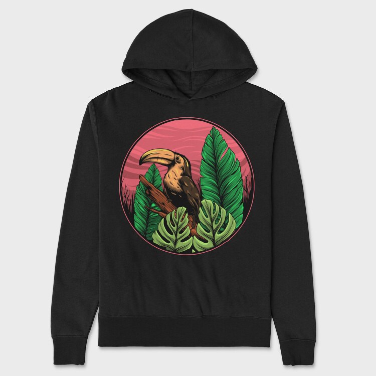 Toucan Jungle, Hanorac Oversize Barbati (Unisex)