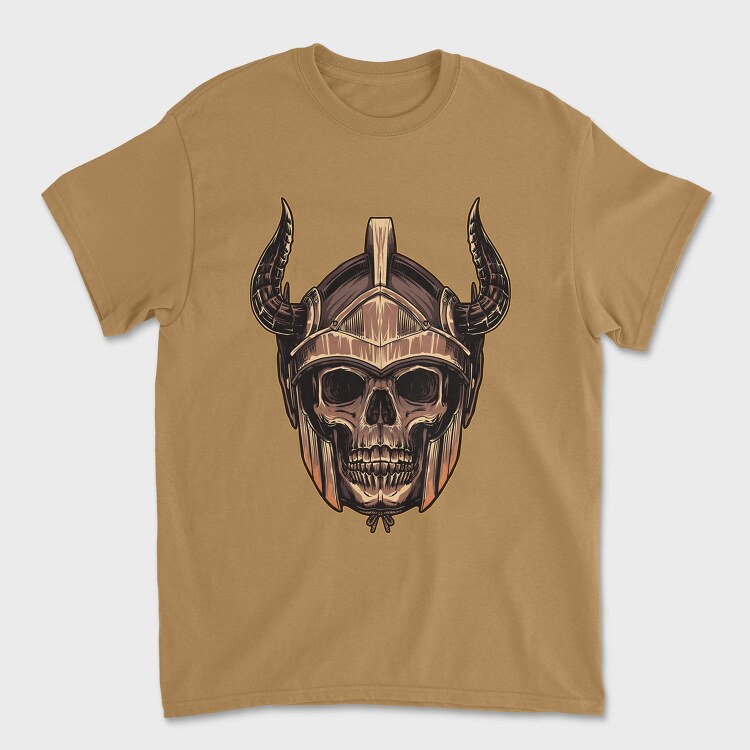 Viking Skull Horns 1, Tricou Barbati (Unisex)