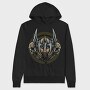 Viking Warrior Shield, Hanorac Oversize Barbati (Unisex)