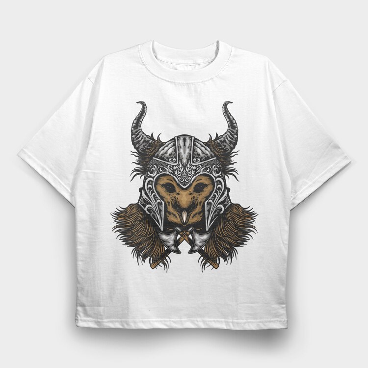 Viking Warrior, Tricou Oversize Barbati (Unisex)