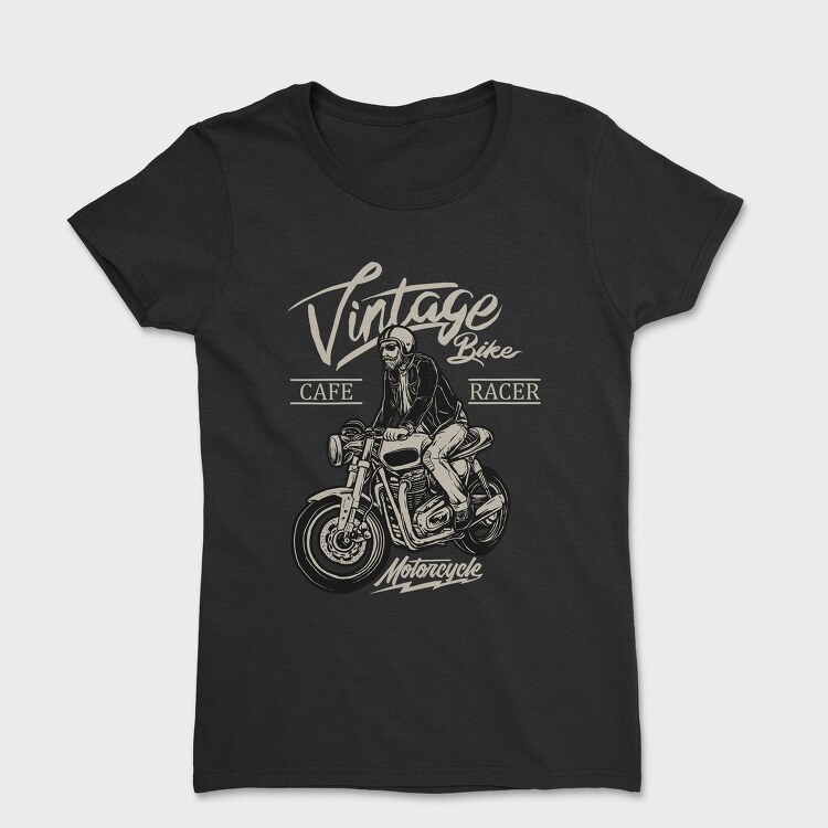 Vintage Cafe Racer, Tricou Femei