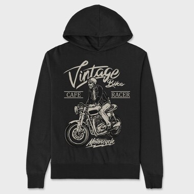Vintage Cafe Racer, Hanorac Oversize Barbati (Unisex)
