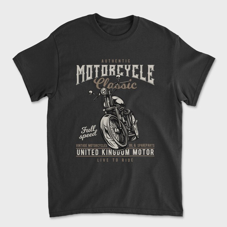 Vintage Motorcycle Ride, Tricou Barbati (Unisex)
