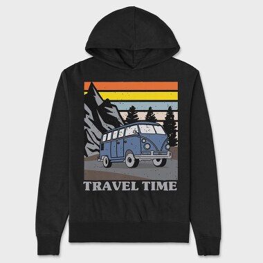 Vintage Road Trip, Hanorac Oversize Barbati (Unisex)
