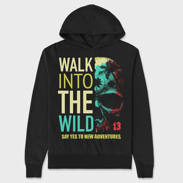 Walk Into The Wild, Hanorac Oversize Barbati (Unisex)