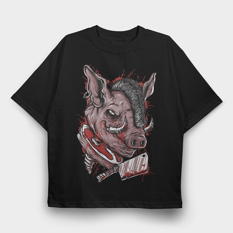 Warthog Tag, Tricou Oversize Barbati (Unisex)
