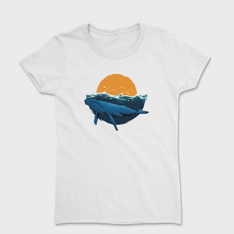 Whale Sunset, Tricou Femei