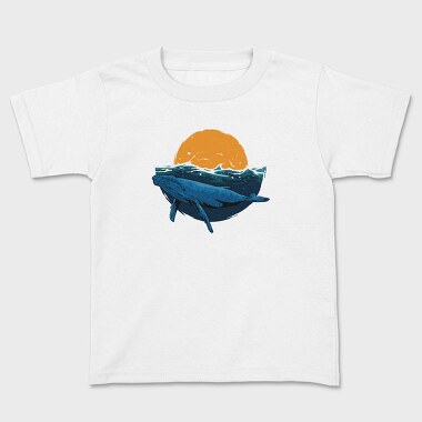Whale Sunset, Tricou Copii