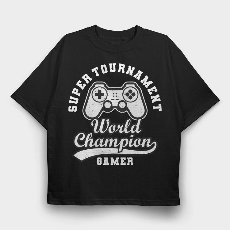 World Game Champion, Tricou Oversize Barbati (Unisex)