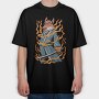 Fox Samurai, Tricou Oversize Barbati (Unisex)