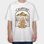 Campfire Mountain Adventure, Tricou Oversize Barbati (Unisex)
