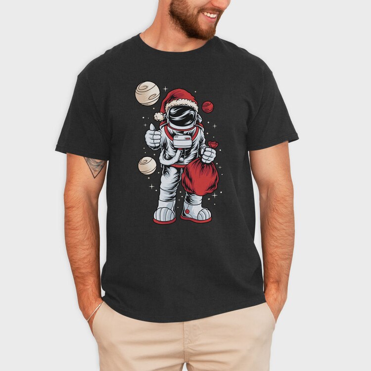 Space Santa Explorer, Tricou Barbati (Unisex)